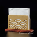 Porta salviette di carta in ottone cinese creativo verticale